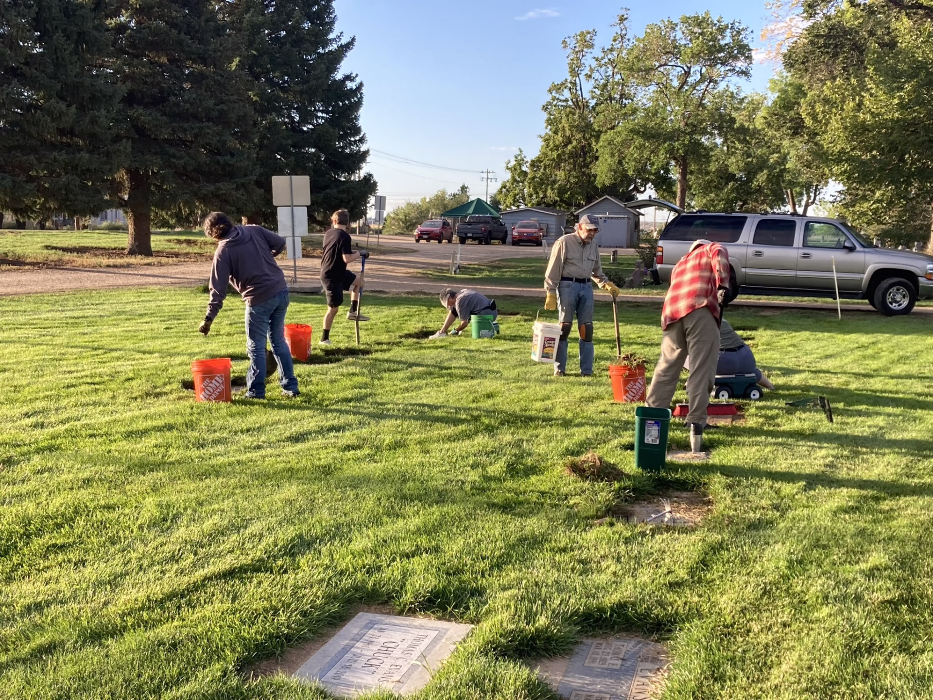 LCCC Students posing for a photo after a community service event 